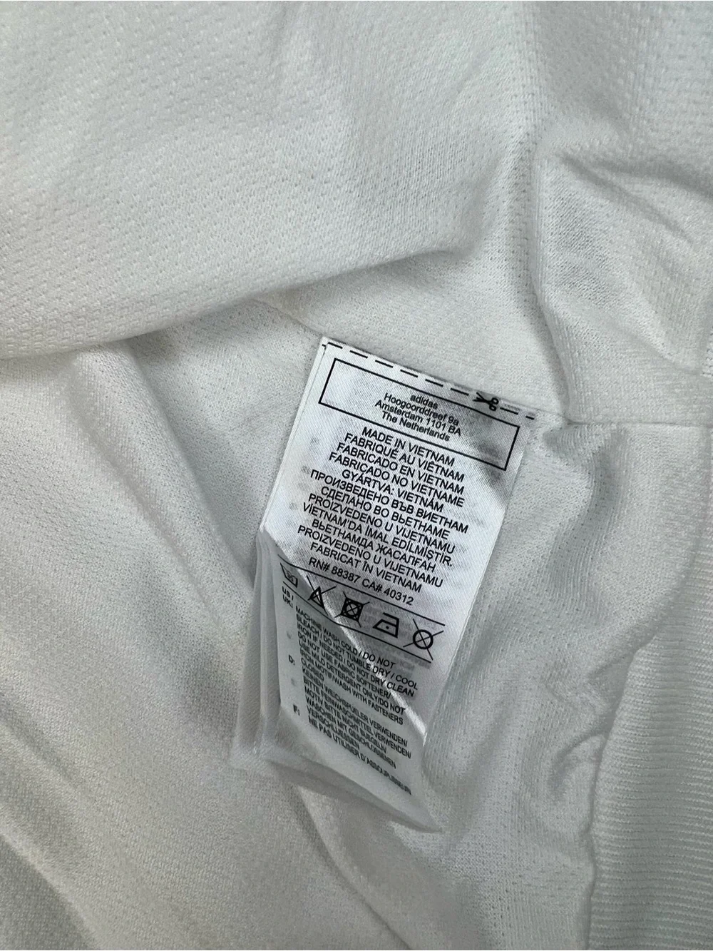 Authentic Adidas Real Madrid 2020-21 Anthem Jacket XL White Gold